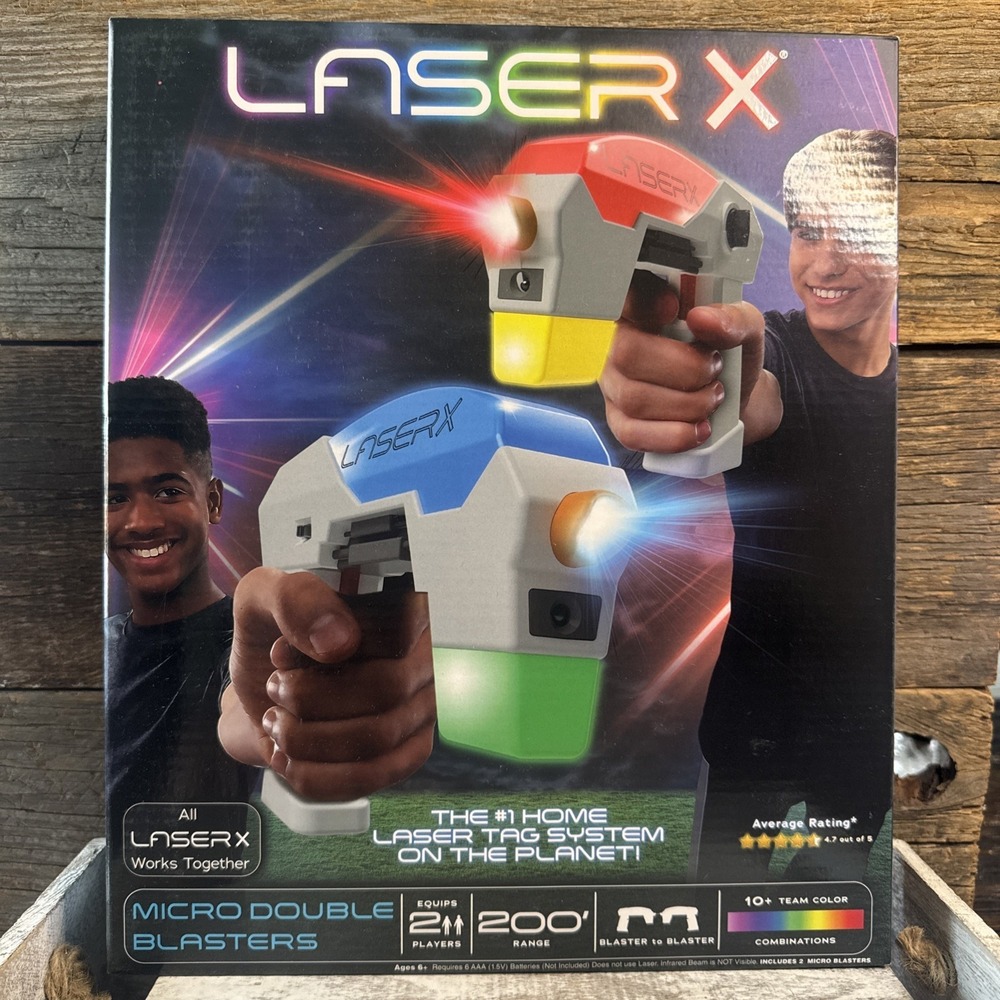 Laser X Micro Double Blasters Laser Tag Set 2 Player | MSRP = $30